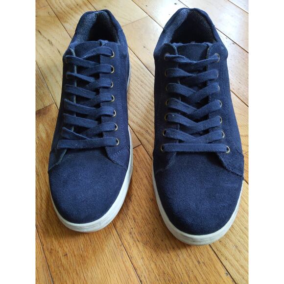 Samuel Windsor Navy Blue Sneakers Trainers Canvas Lace Up Size 9 Casual - Picture 2 of 10